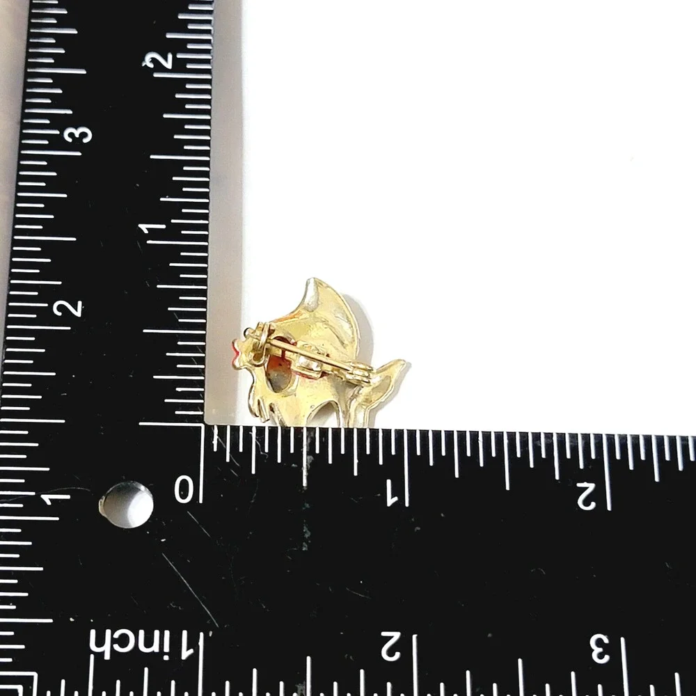 Vintage Jelly Belly‎ Fish Pin Brooch Angelfish Mid-century Figural ab1-57